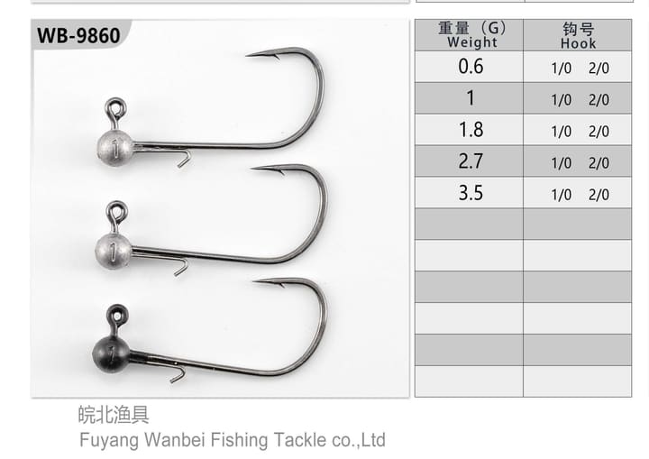 Fishing jig head 01-02-01