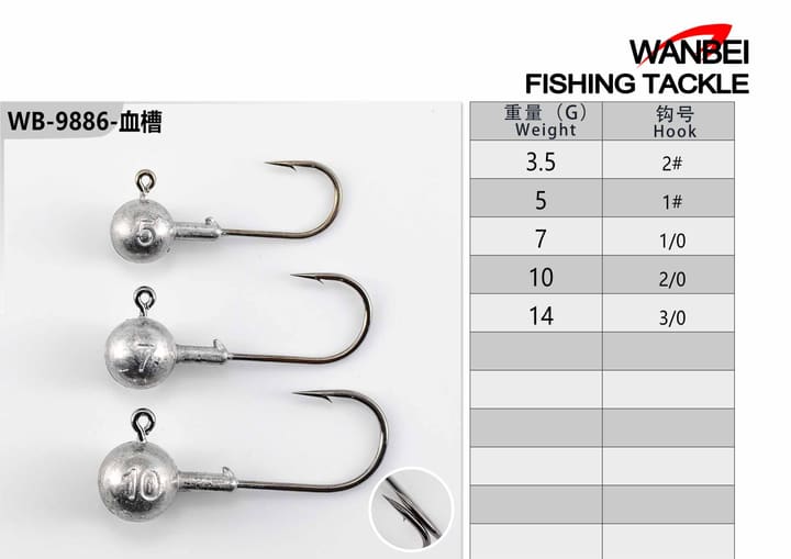 Fishing jig head 09-01-02